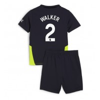 Dres Manchester City Kyle Walker #2 Preč pre deti 2024-25 Krátky Rukáv (+ trenírky)